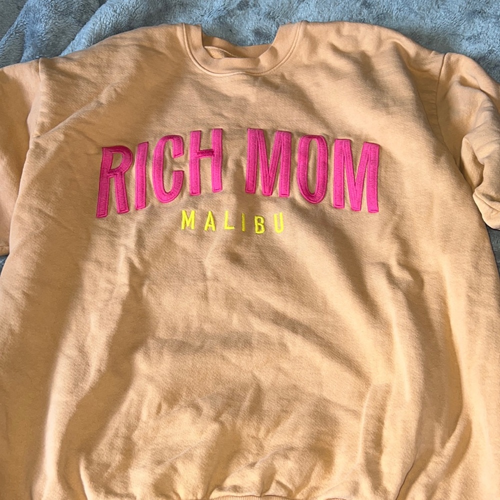 TINX Rich Mom Malibu Sweatshirt. Gently worn